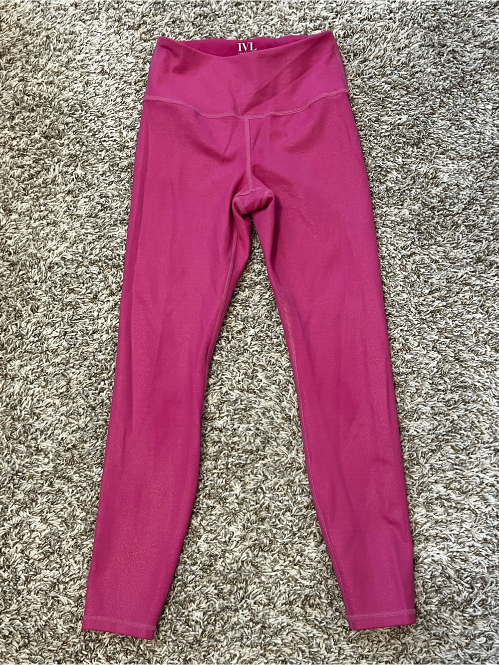 IVL High-Waist Magenta Leggings for Women